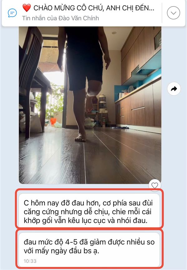 Phản hồi của học viên trong nhóm tập
