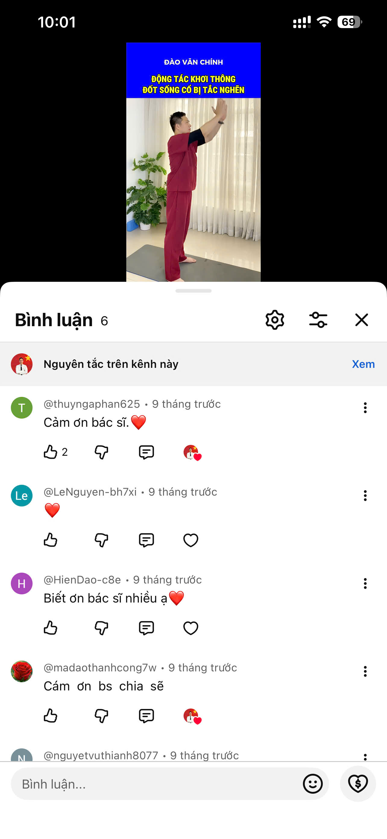 Phản hồi cảm ơn của học viên